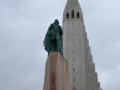 Hallgrimskirken med Leif den lykkelige, Reykjavik