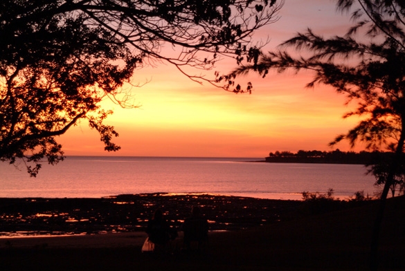 Solnedgang, Darwin