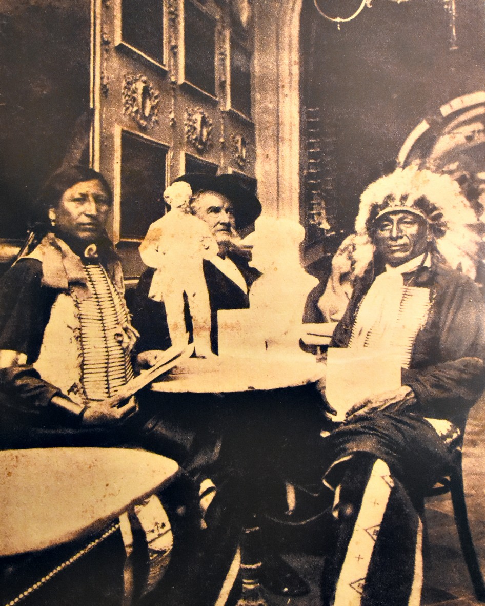 Buffalo Bill og vennerne i  Antica Caffé Greco, via dei Condotti
