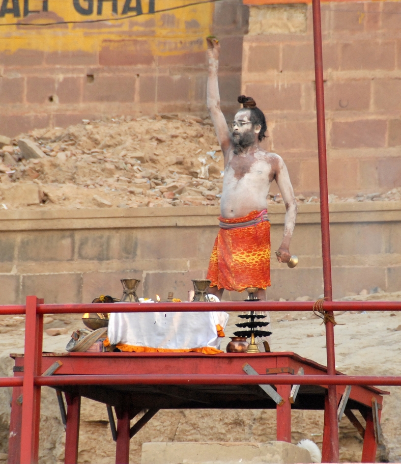 Morgen ved Dashaswamedh ghat,  Varanasi
