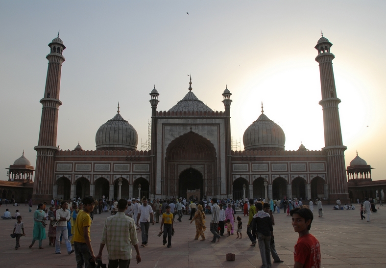 Den store moské , Old Delhi