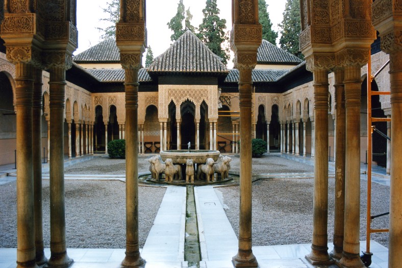 Løvegården, Alhambra, Granada, Andalusien